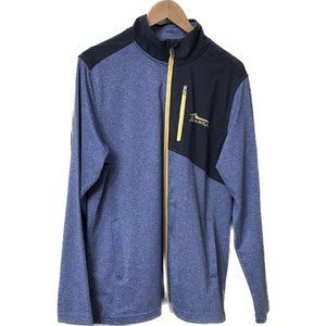 Alaska Cruise Wear Zip Up‎ Sweatshirt Casual Blue Navy Yellow Men's Size M